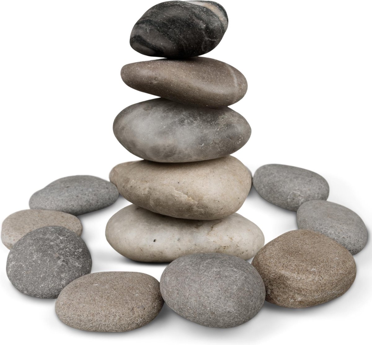 Happy Stones | Stenen Schilderen Kinderen | Stenen Schilderen Volwassenen | 4-9 cm | Schilderbare Keien | Happy Stones Pakket |  Beach Pebbles